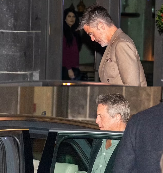 Dungeons & Dragons costars Hugh Grant and Chris Pine head out for dinner in Berlin