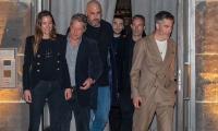 'Dungeons & Dragons' costars Hugh Grant and Chris Pine head out for dinner in Berlin