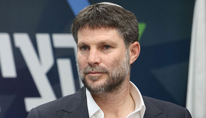 Israel´s Finance Minister and leader of the Religious Zionist Party Bezalel Smotrich attends a meeting at the parliament, Knesset, in Jerusalem on March 20, 2023. —AFP