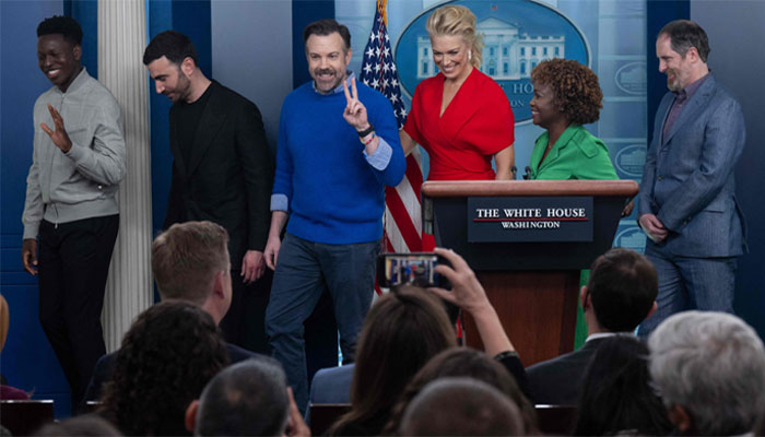 ‘Ted Lasso’ cast visit White House