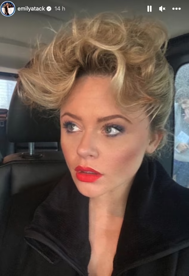 Emily Atack channels iconic Marilyn Monroe blonde look in new snaps