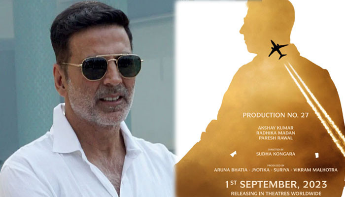Akshay Kumar menggoda penggemar dengan poster remake Hindi ‘Soorarai Pottru’