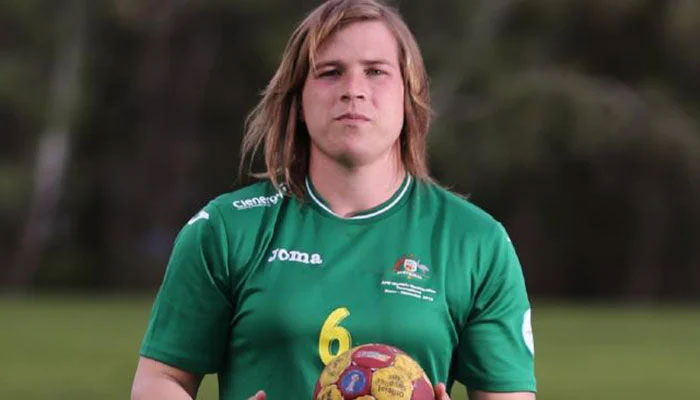 Former mens handball player Hannah Mouncey is on her way to the AFL. Photo: News Corp Australia
