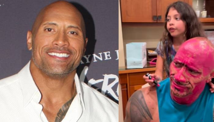 Dwayne The Rock Johnson sets father-daughter goal with ‘makeover’ video: Watch