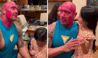Watch: Dwayne Johnson Gets Pink Face Paint In Daughters’ Makeover Video