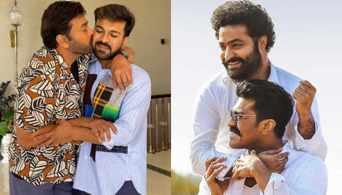 Ram Charans father Chiranjeevi shares a happy picture to wish son a happy birthday