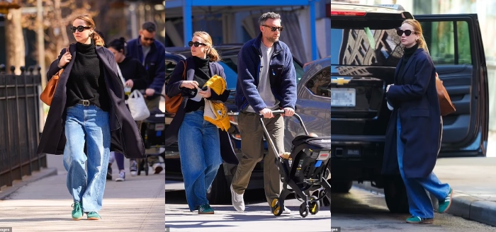 Jennifer Lawrence spotted in New York with husband and one-year-old son