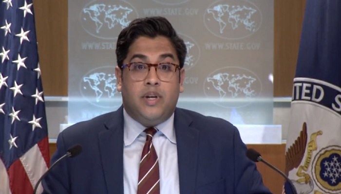 US State Department spokesperson Vedant Patel speaks during a press briefing. — Twitter/ @StateDeputySpox