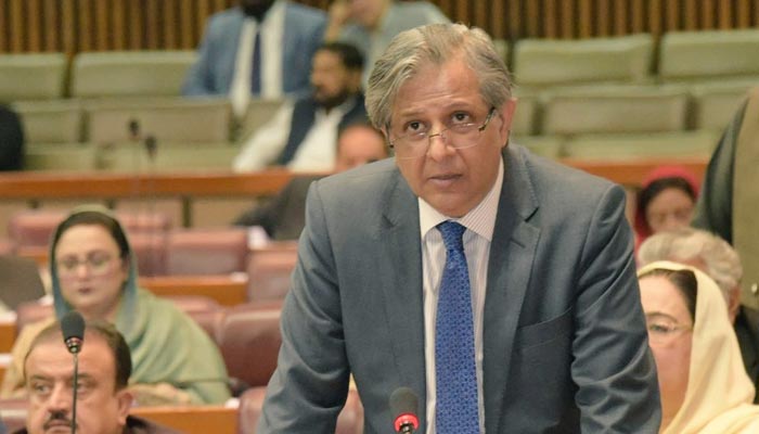Law Minister Azam Nazeer Tarar speaks during the National Assembly session in Islamabad on March 29, 2023. — Twitter/@NAofPakistan