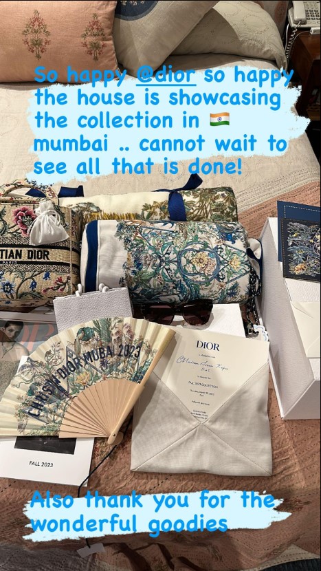 Sonam Kapoor drops glimpse of her invite from 'Dior Fashion Show' Mumbai