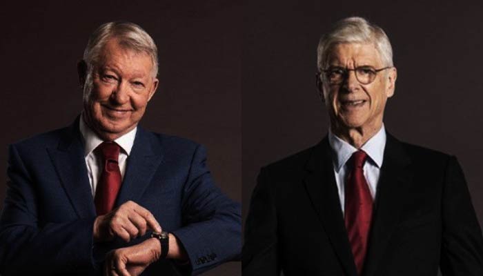 Sir Alex Ferguson (left) and Arsene Wenger. — Twitter/@sportbible