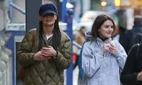 Katie Holmes enjoys a walk in New York City with her daughter Suri Cruise