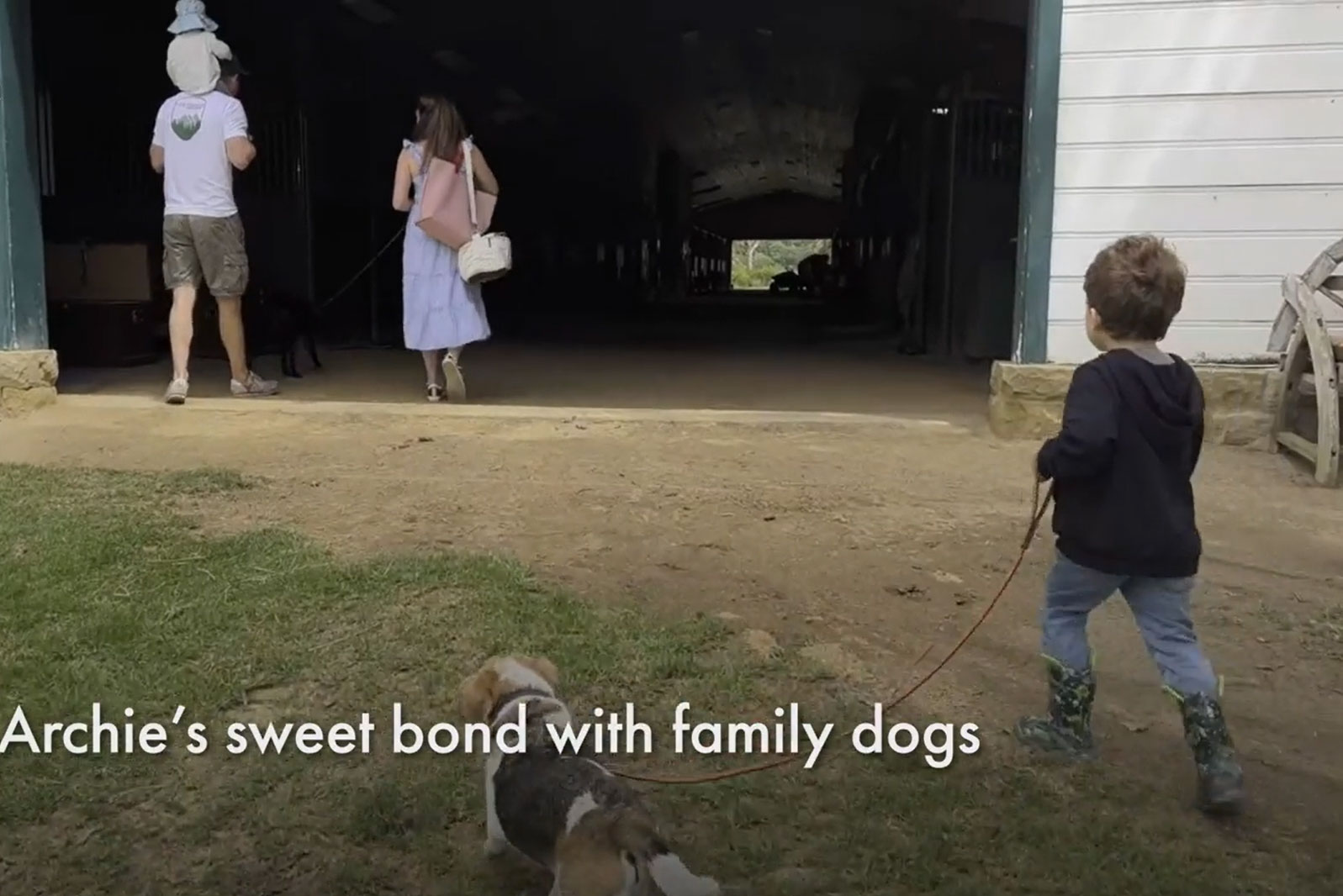 Video: Meghan Markle’s son Archie taped dog walking in homemade video