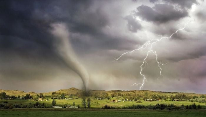 Lightning and Tornado Hitting Village.— Pexels