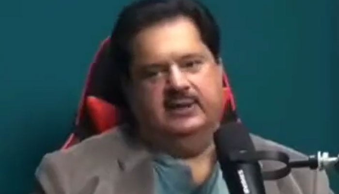 PPP leader Nabil Gabol faces public ire over his remarks during a recent YouTube interview. Screengrab of a Twitter video.