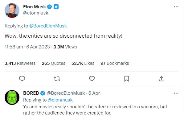 Elon Musk hits out at film critics over reviews of The Super Mario Bros.