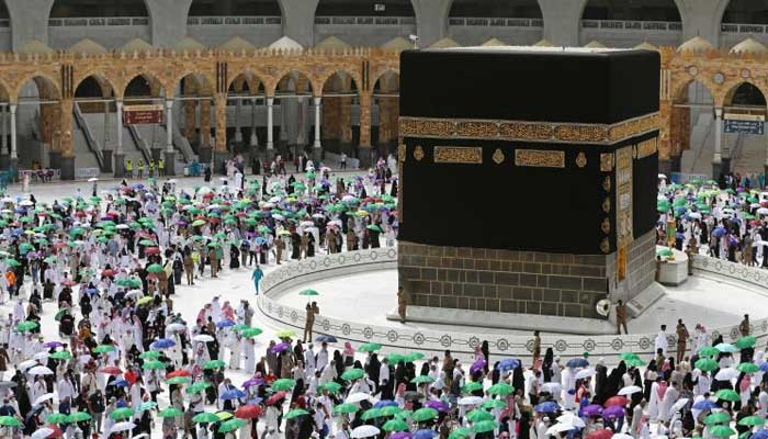 The Kaaba cordoned off and out of reach during COVID-19. — AFP/File