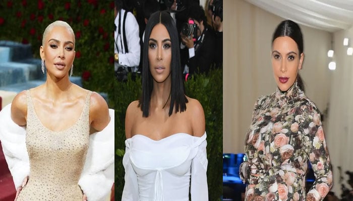 Kim Kardashian Dripping in Pearls at Met Gala in Schiaparelli Dress  The  Hollywood Reporter