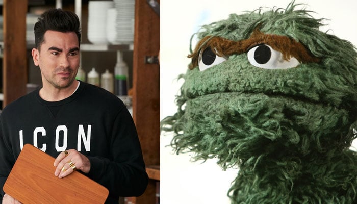 Schitts Creek star Dan Levy meets Oscar the Grouch in new Sesame Street clip