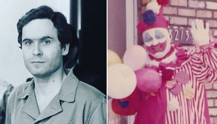 Karma resimde seri katiller Ted Bundy (solda) ve John-Wayne Gacy (sağda) görülüyor.— Instagram, Twitter