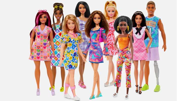 Range of Barbie dolls produced over the years. — Mattel