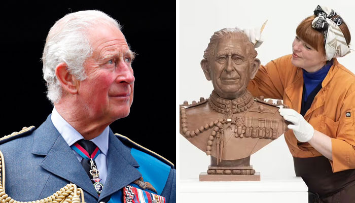 King Charles' life-sized bust made out of 17 litres of chocolate ahead of  the Coronation