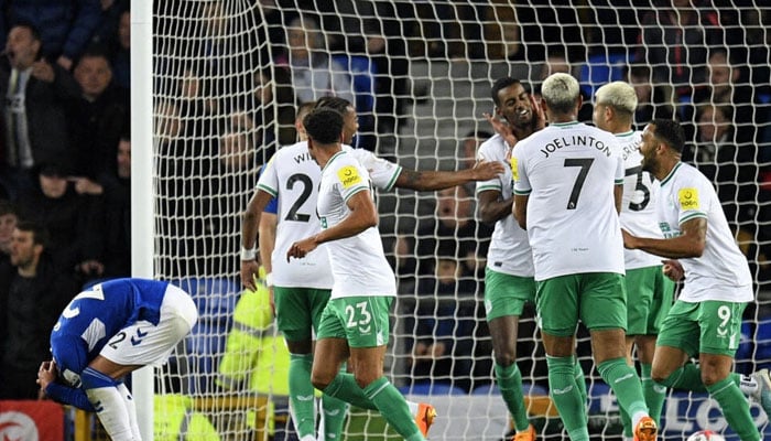 Newcastle, Premier Lig'in ilk dördü arasındaki yerini güçlendirmek için Everton'ı geride bıraktı.  AFP