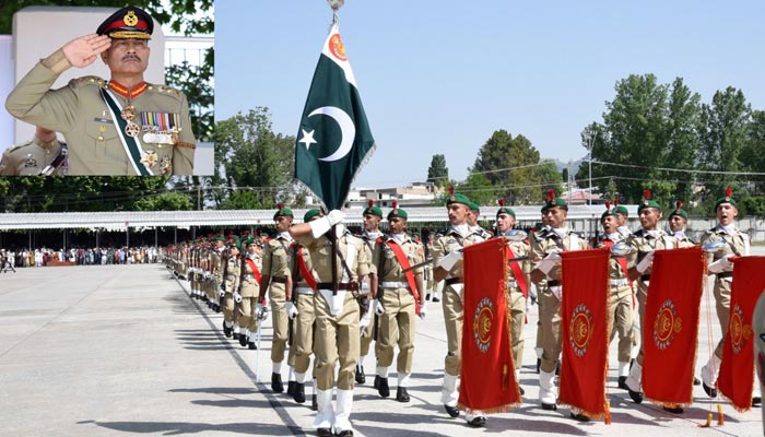 Chief of Army Staff General Asim Munir attends passing out parade of cadets of Pakistan Military Academy (PMA) held in Kakul on April 29, 2023. — ISPR