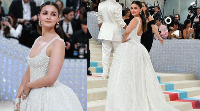 Alia Bhatt slays in gown made with '100,000 pearls' at MET Gala 2023