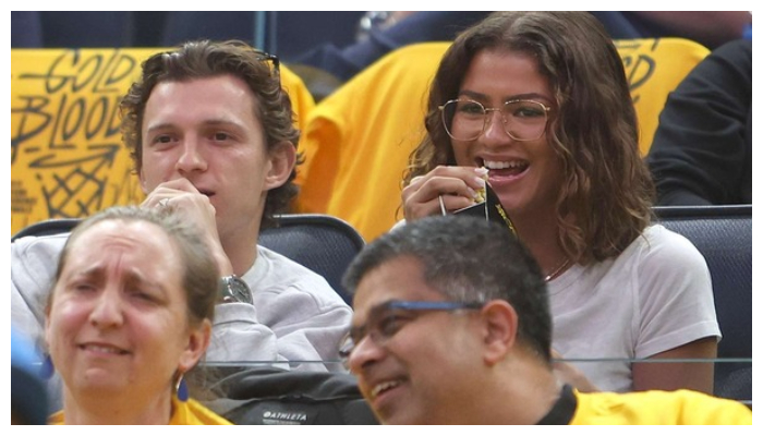 Tom Holland and Zendaya spotted at NBA playoffs for date night