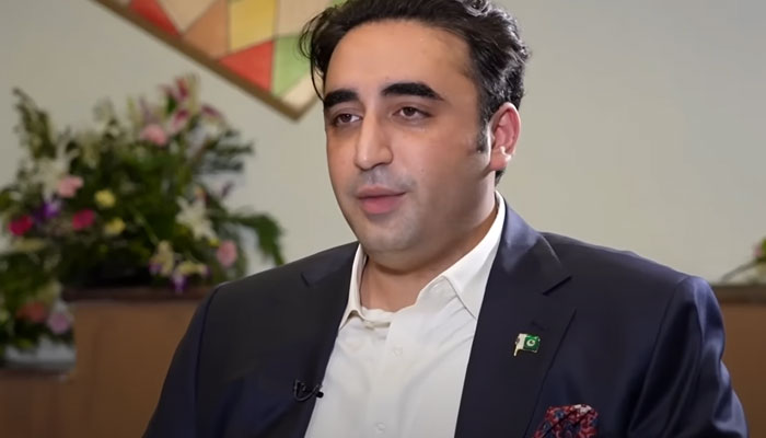 Foreign Minister Bilawal Bhutto-Zardari speaks to BBC on May 5, 2023. Screengrab of a Youtube video.