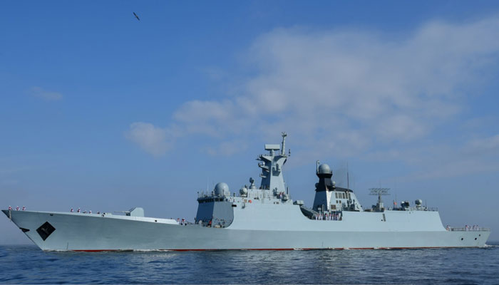A view of newly-commissioned Type 054 A/P Frigate PSN Shahjahan built for the Pakistan Navy at Hundong Zhonghua Shipyard Shanghai, China.