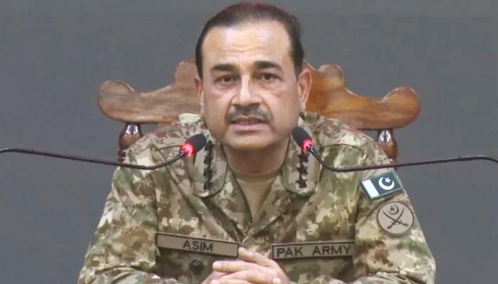 Chief of Army Staff General Asim Munir delivers a speech in this undated file photo.— ISPR