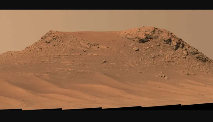 NASA’s Perseverance Mars rover captured this mosaic of a hill nicknamed Pinestand. — Nasa/JPL/File