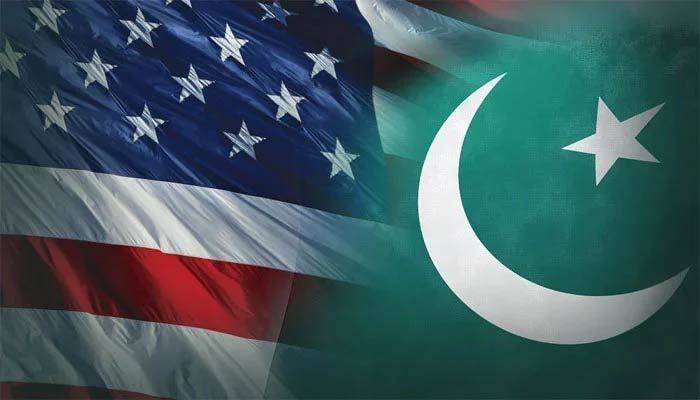 Flags of the US and Pakistan. — Radio Pakistan/File