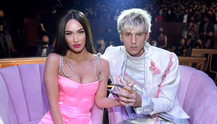 Machine Gun Kelly and Megan Fox appeared at the Sports Illustrated Swimsuit launch on May 18