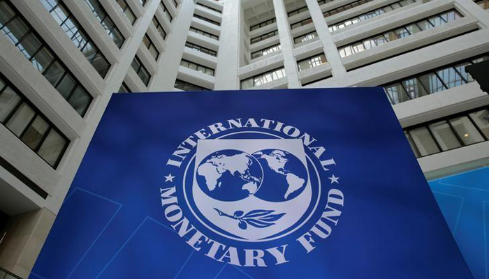 The International Monetary Fund logo is seen during the IMF/World Bank spring meetings in Washington, US, April 21, 2017. — Reuters