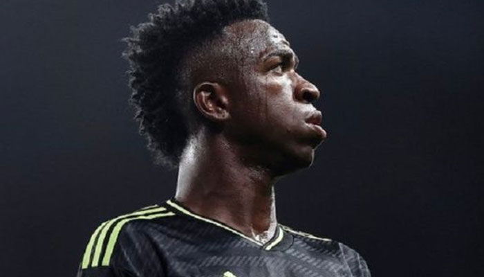 Real Madrid'in kanat oyuncusu Vinicius Junior.  Twitter/nytimes