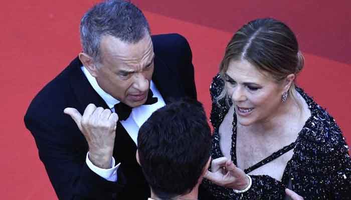Tom Hanks wife Rita Wilson addresses her and husbands tense moment at Cannes