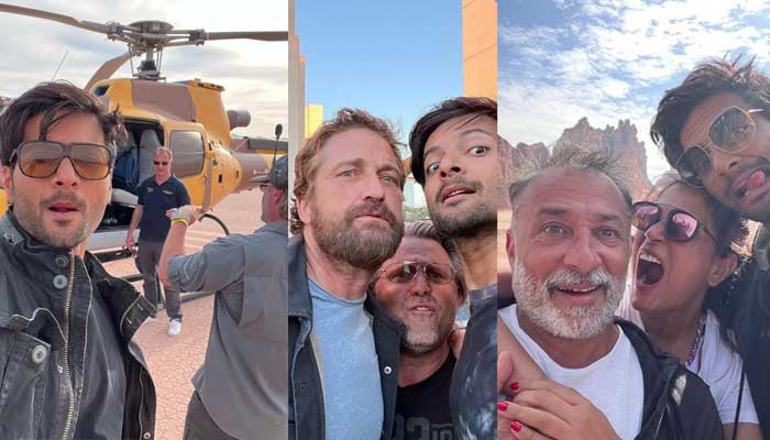 Ali Fazal drops memorable photos from Kandhar set featuring Gerard Butler