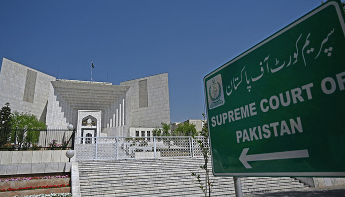 A general view of Pakistans Supreme Court in Islamabad on April 6, 2022.  — AFP