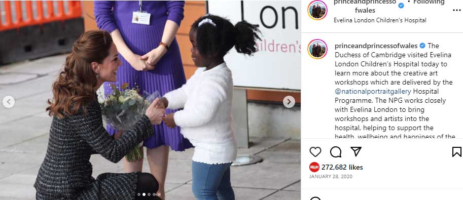 US actress suggests young black girl ignored Kate Middleton during London tour