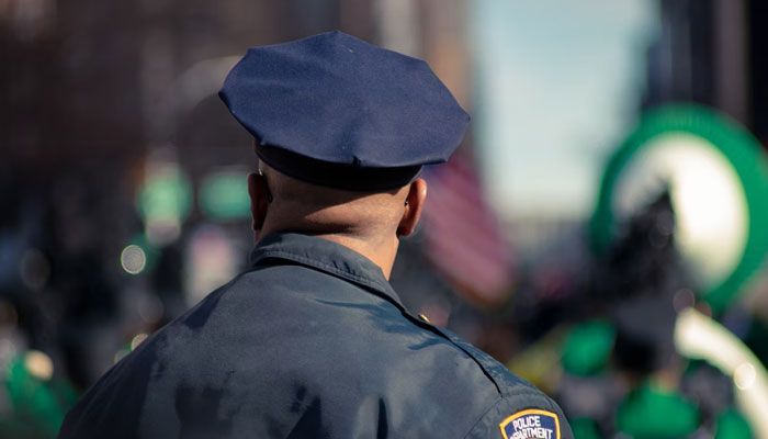 This representational picture shows a US police officer. — Unsplash/File