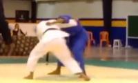 VIDEO: KP's Judoka Sabir Shah takes home gold in 10 seconds