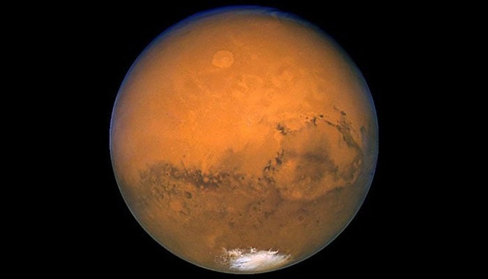 This representational picture shows the planet Mars in space. — AFP/File