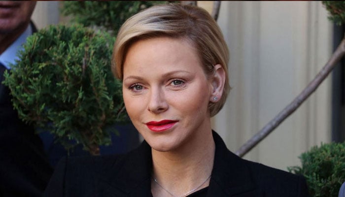 Princess Charlene unveils new look as she departs from her blonde hairdo