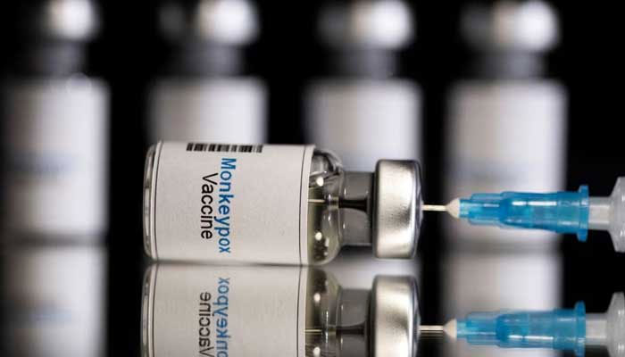 Mock-up vials labeled Monkeypox vaccine and medical syringe are seen in this illustration taken, May 25, 2022. — Reuters/File