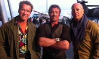 Arnold Schwarzenegger reacts to Bruce Willis retirement