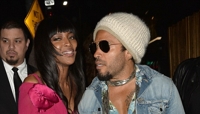 Naomi Campbell and Lenny Kravitz were rumored to be in a relationship in 2016
