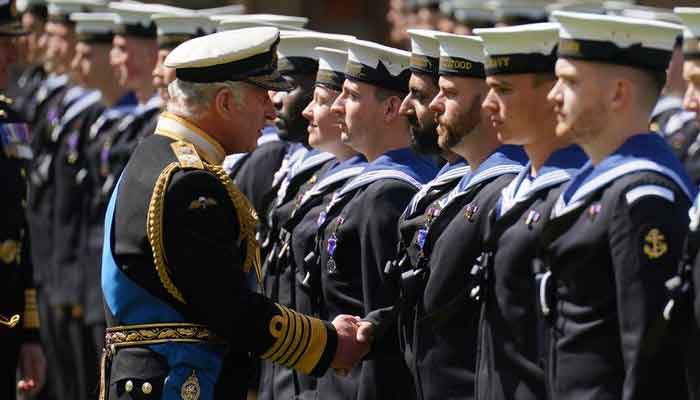 King Charles honours Royal Navy sailors in a special ceremony at Windsor Castle